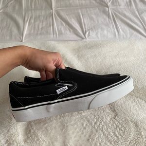 Black Slip On Vans